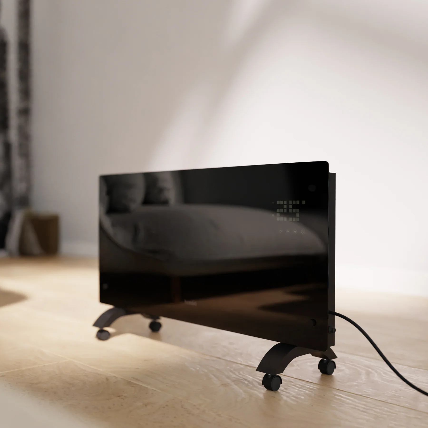 Hombli Smart Convection Heater - 2000W Black Glass - Image 8