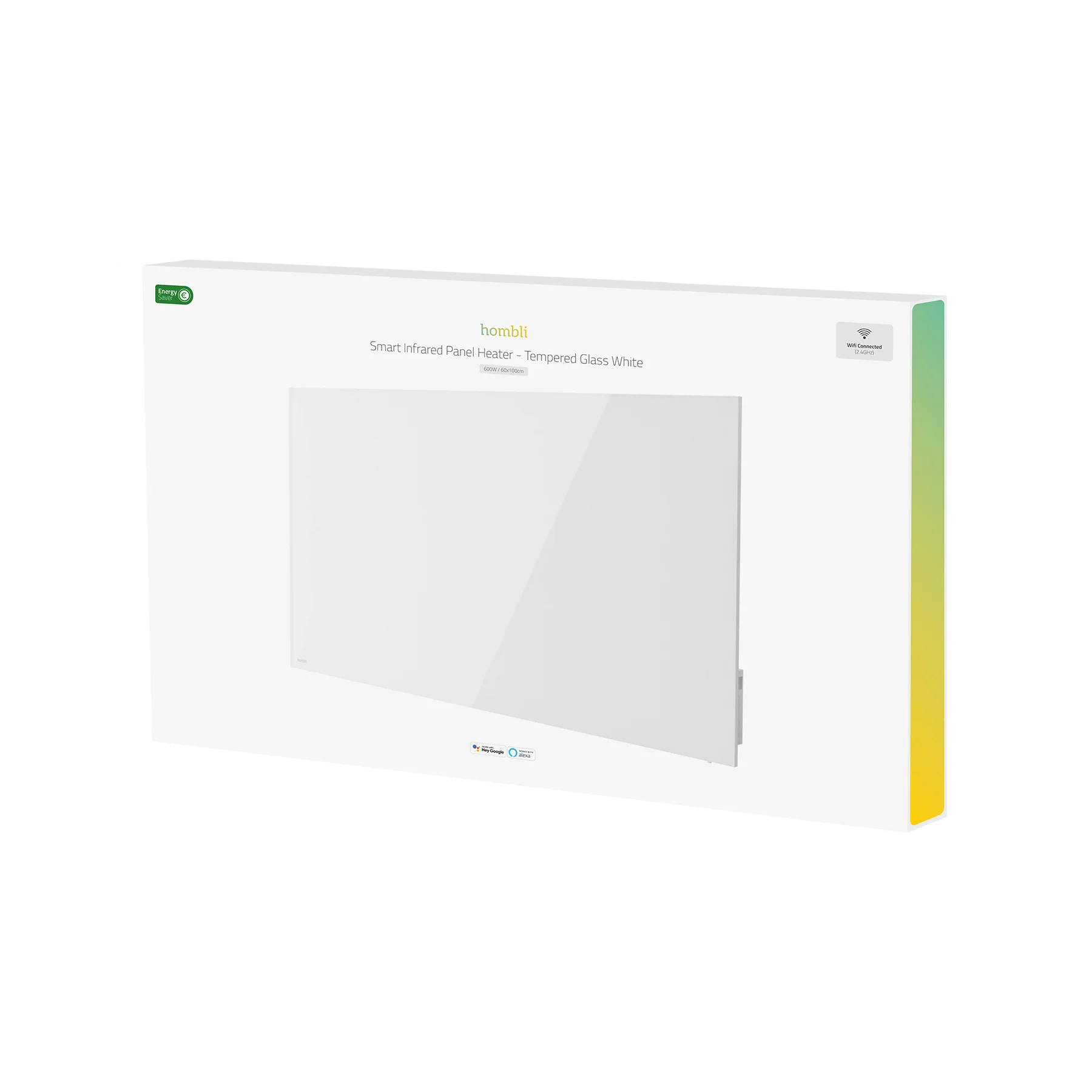 Hombli Smart Infrared Heatpanel 600w - White Glass - Image 11