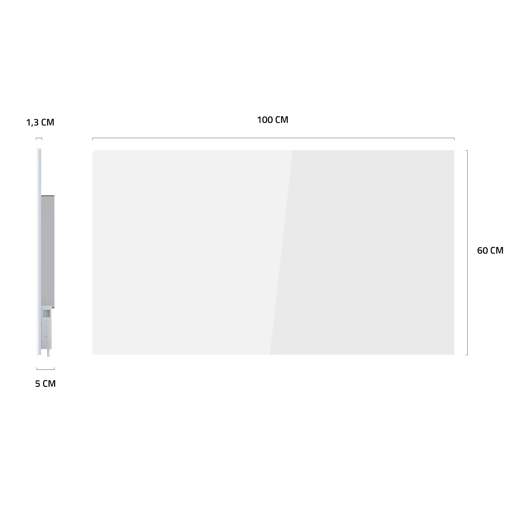Hombli Smart Infrared Heatpanel 600w - White Glass - Image 9