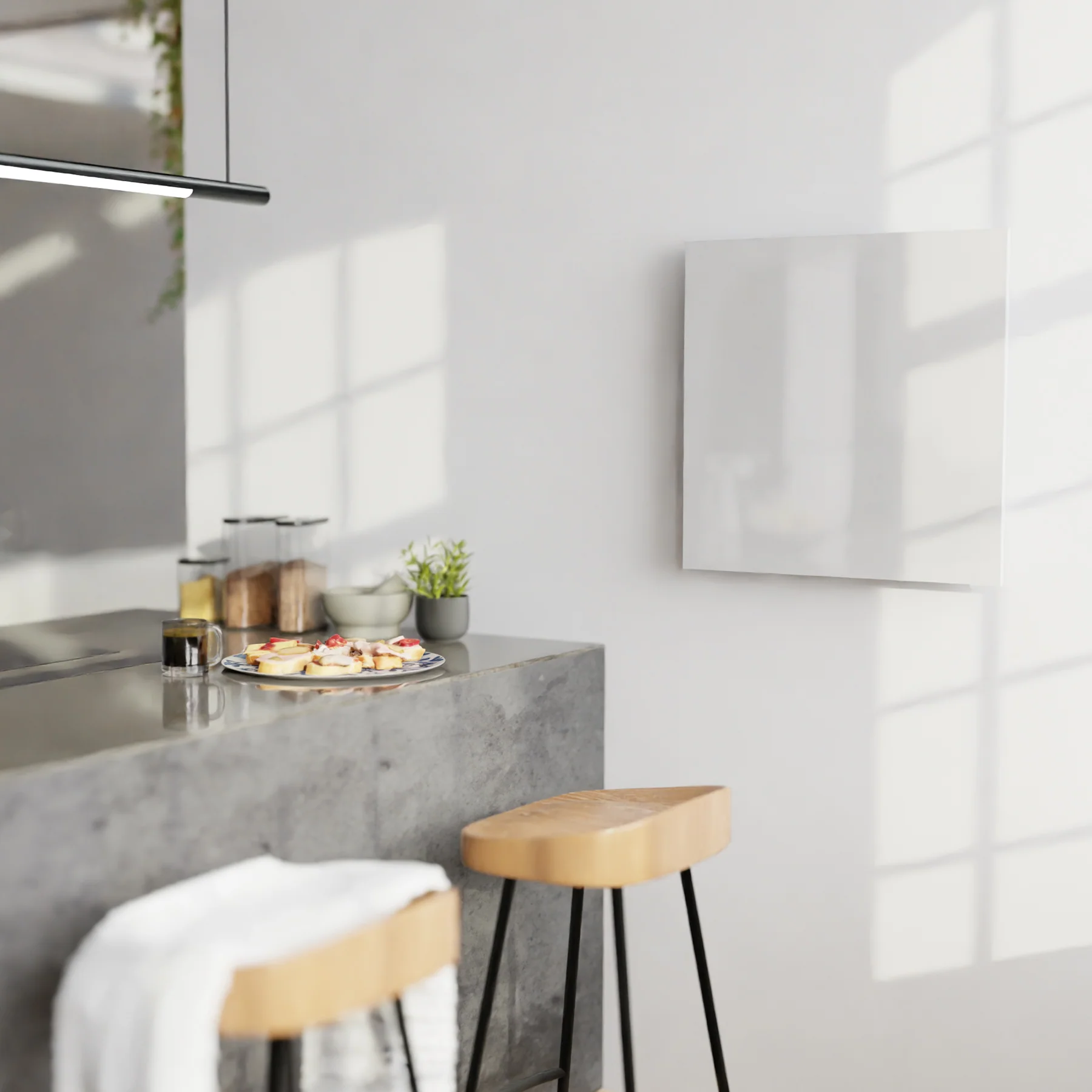 Hombli Smart Infrared Panel Heater - 400W White Glass - Image 5