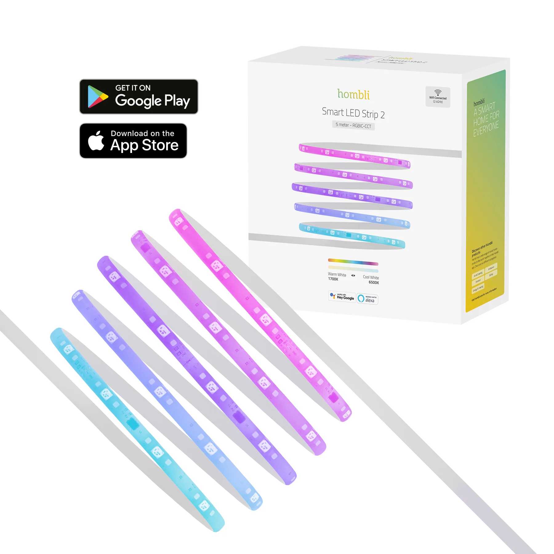 Hombli Smart LED Strip 2 - 5m RGBIC+CCT - Image 11